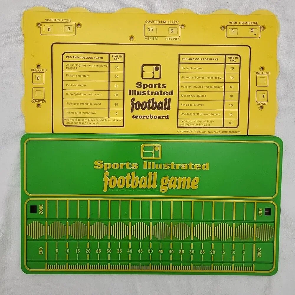 Game 1972 Sports Illustrated Pro Football Realistic Offense Defense Complete VTG